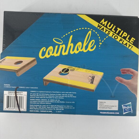 Coinhole The Tabletop Coin-Bouncing Party Drinking Game Cornhole Sealed 2016 - Picture 2 of 4
